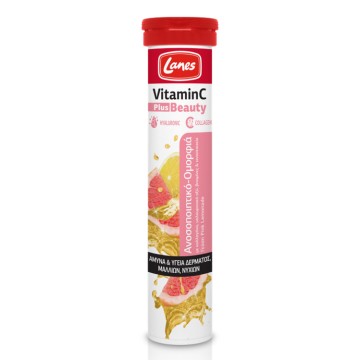 Lanes Vitamin C Plus Beauty Pink Lemonade 500mg 20 tableta shkumëzuese