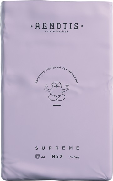 Agnotis Supreme No3 Βρεφικές Πάνες 6-10kg, 44 τεμάχια