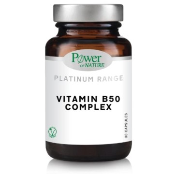 Power Health Classics Platinum Vitamin B50 Complex - Memory, Nerves, Hair, Mood 30 Capsules