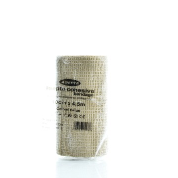 Asepta Kohäsive Bandage Beige Farbe 10cmX4,5m 1St