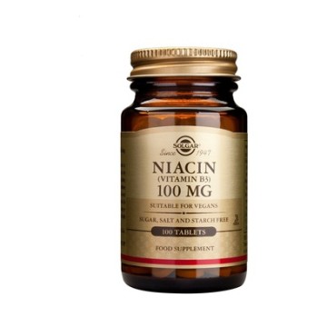 Solgar Niacine (Vitamine B3) 100 mg, 100 comprimés