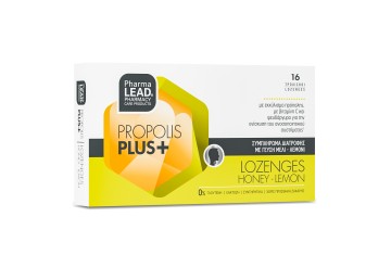 Pharmalead Propolis Plus+ με γεύση Μέλι-Λεμόνι 16 τροχίσκοι Pharmalead Propolis Plus+ με γεύση Μέλι-Λεμόνι 16 τροχίσκοι