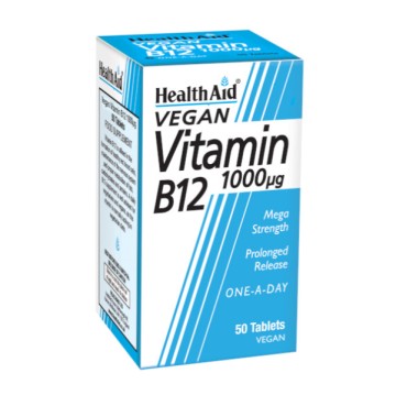 Health Aid Vitamin B12, 1000mg 50Tabs Health Aid Vitamin B12, 1000mg 50Tabs