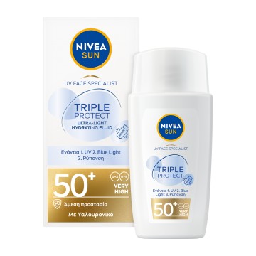 Nivea Sun UV Face Triple Protect SPF50+, 40ml