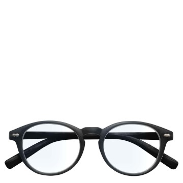 Syzet e leximit B187 Blu Dritë në ngjyrë të zezë