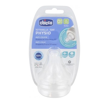 Chicco Physio Tétine Silicone Débit Normal 0m+