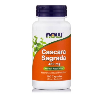 Now Foods Cascara Sagrada 450 мг 100 растительных капсул