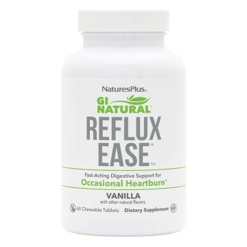 Natures Plus GI Natural Reflux Ease Vanilla, 60 Chewable Tablets Natures Plus GI Natural Reflux Ease Vanilla, 60 Chewable Tablets