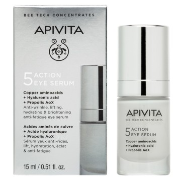 Apivita 5 Action Eye Serum Αντιρυτιδικός, Συσφικτικός & Ενυδατικός ... Apivita 5 Action Eye Serum Αντιρυτιδικός, Συσφικτικός & Ενυδατικός ...