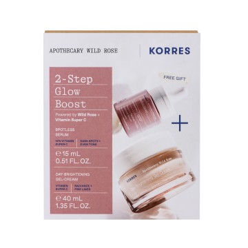 Korres Promo Apothecary Wild Rose Day-Brightening Gel-Cream 40ml & Spotless Serum 15ml