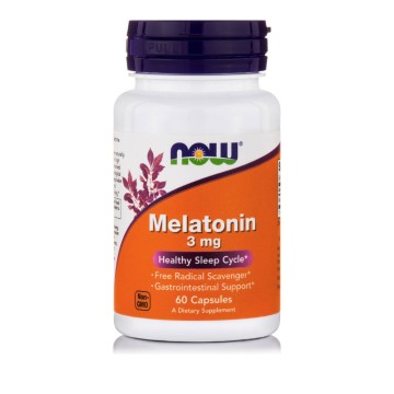 Now Foods Mélatonine 3 mg, 60 gélules