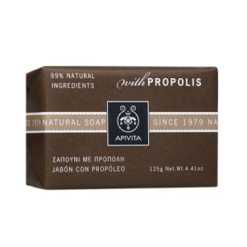Мыло Apivita Natural Soap с прополисом для жирной кожи 125гр