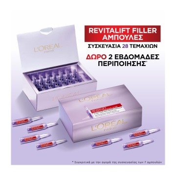 Loreal Paris Revitalift filler Ampoules For Intensive Hydration & Firming With Hyaluronic Acid 28 pcs