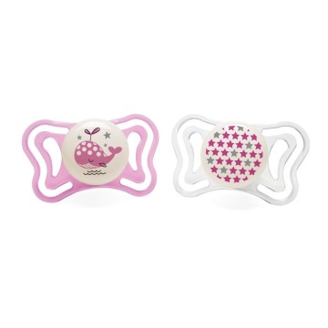 Chicco Physio Light Silicone Night Pacifier 2-6M 2pcs