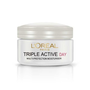 LOreal Paris Triple Action Moisturizing Cream for Dry / Sensitive Skin 50ml