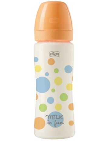 Chicco Perfect Easy Πλαστικό Μπιμπερό  με Θηλή Σιλικόνης Γρήγορη Ρο...