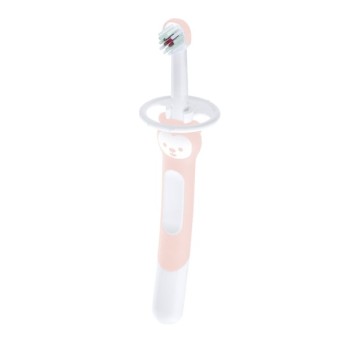Зубная щетка Mam Training Brush Training, розовая, для детей от 5 месяцев