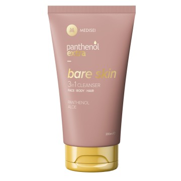 Panthenol Extra Bare Skin 3 в 1 почистващ препарат за лице, тяло и коса 200 ml
