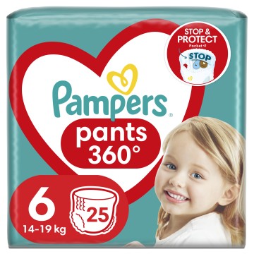 Pampers Pants 360° Νο6 (14-19kg) 25 Τεμάχια