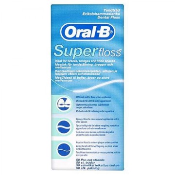 Oral-B Super Floss Fil Interdentaire 50pcs