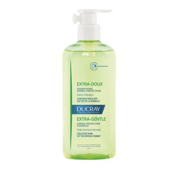 Ducray Extra-Doux Shampooing, Shampoo per Capelli Sfibrati, per Tutta la Famiglia, 400ml
