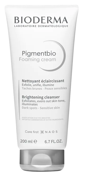 Bioderma Pigmentbio Crème Moussante, Crème Nettoyante Exfoliante 200 ml