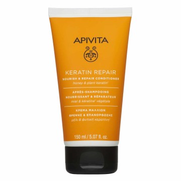 Apivita Keratin Repair Crème Nourrissante & Réparatrice pour Cheveux Secs et Abîmés 150 ml