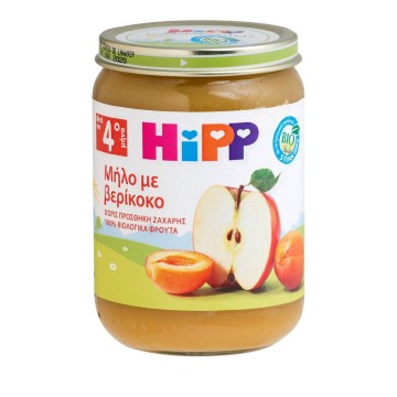 HiPP Φρουτόκρεμα Μήλο με Βερίκοκο από τον 4ο Μήνα 190gr HiPP Φρουτόκρεμα Μήλο με Βερίκοκο από τον 4ο Μήνα 190gr