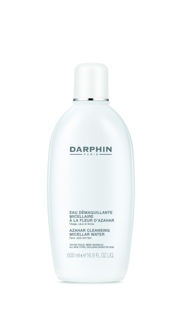 Darphin Azahar Cleansing Micellar Water, detergente lenitivo, per viso, occhi e labbra 200 ml