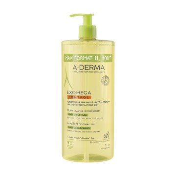 A-Derma Exomega Control Emollient Shower Oil Anti Scratching, 1000ml