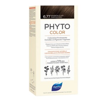 Bojë e përhershme e flokëve Phyto Phytocolor 6.77 Kapuçino e çelët gështenjë