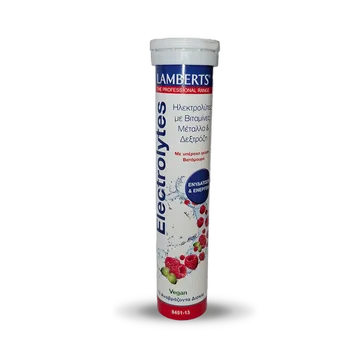 Lamberts Electrolytes Saveur Framboise, 13 Comprimés Effervescents