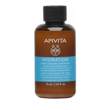 Apivita Shampooing Hydratant à l'Acide Hyaluronique & Aloe 75ml