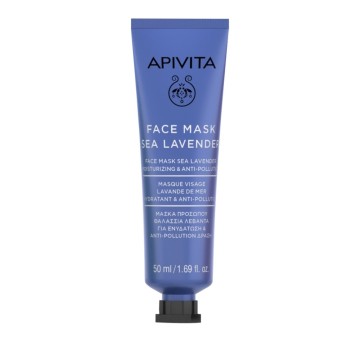 Apivita Face Mask with Sea Lavender, Masque hydratant à la lavande de mer, 50 ml