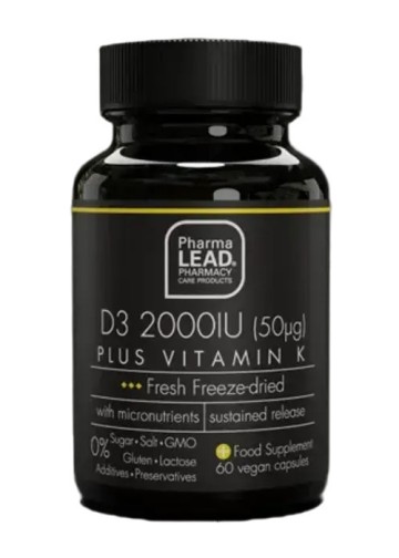 Pharmalead Black Range D3 2000iu Plus Vitamin K 60 κάψουλες