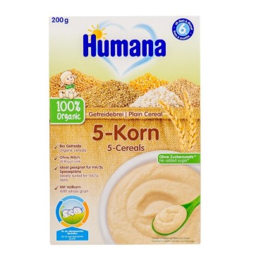 Humana Cinq Céréales Bio 200gr