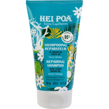 Hei Poa Восстанавливающий шампунь с маслом таити монои Восстанавливающий/питательный шампунь для сухих волос 150мл