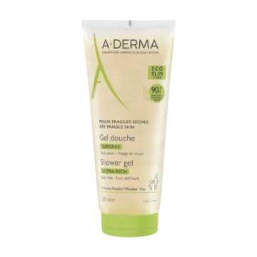 A-Derma Soins Originels Gel Douche Surgras, Καθαρισμός για Ξηρές Επ...
