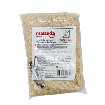 Matsuda Τριγωνικός Επίδεσμος 96x96x136cm, 1τμχ Matsuda Τριγωνικός Επίδεσμος 96x96x136cm, 1τμχ