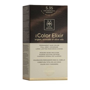 Apivita My Color Elixir 5.35 Βαφή Μαλλιών Καστανό Ανοιχτό Μελί Μαονί