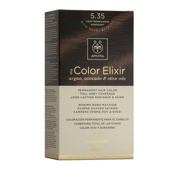 Apivita My Color Elixir 5.35 Βαφή Μαλλιών Καστανό Ανοιχτό Μελί Μαονί Apivita My Color Elixir 5.35 Βαφή Μαλλιών Καστανό Ανοιχτό Μελί Μαονί