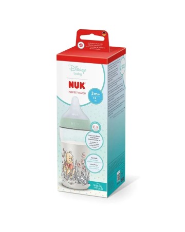 Nuk Μπιμπερό Perfect Match Winnie με Θηλή Σιλικόνης 3m+, 260ml