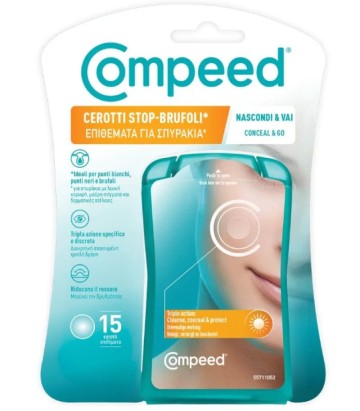 Compeed Cerotti Stop Brufoli, Επιθέματα για Σπυράκια 15 τεμάχια Compeed Cerotti Stop Brufoli, Επιθέματα για Σπυράκια 15 τεμάχια
