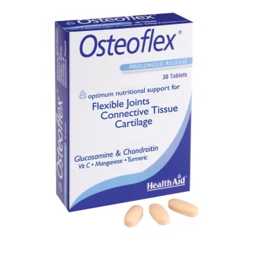 هيلث ايد Health Aid Osteoflex Blister، جلوكوزامين وكوندرويتين وكركمين فيتامين سي 30 قرص