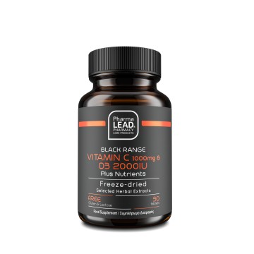 Pharmalead Black Range Vitamin C 1000mg & D3 2000iu Plus Nutrients,...