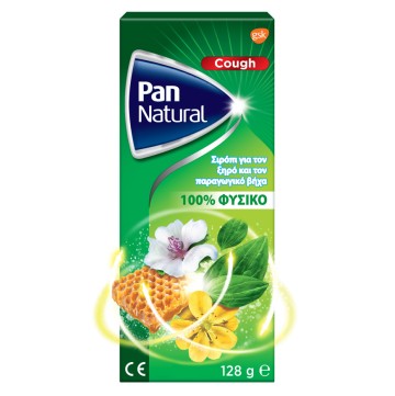 Pan Natural Cough 100% натурален сироп за суха и продуктивна кашлица 95 мл