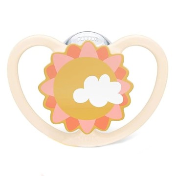 Nuk Space Ορθοδοντική Πιπίλα Σιλικόνης Ήλιος 6-18m με Θήκη Nuk Space Ορθοδοντική Πιπίλα Σιλικόνης Ήλιος 6-18m με Θήκη
