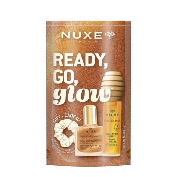 Nuxe Ready, Go, Glow Set Reve de Miel Lip Oil, 10ml & Huile Prodigi...