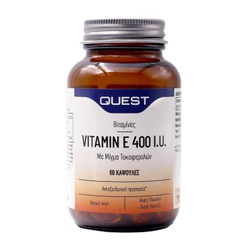 Quest Витамин Е со смешанными токоферолами 400 МЕ, 60 капсул