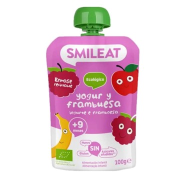 Biogeia Puree di Frutta Yogurt-Lampone Bio +9M 100gr